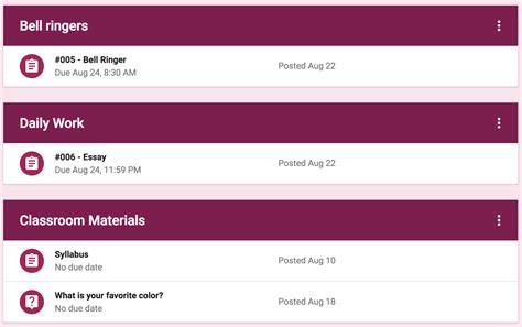 Organizing Classes On Google Classroom 的图像结果