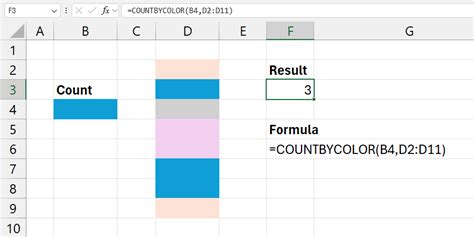 Count Color Cells Excel-Formula 的图像结果