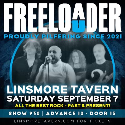 Freeloader Returns to the Linsmore Tavern!, 1298 Danforth Ave (At ...