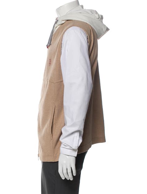 Brunello Cucinelli Colorblock Pattern V-Neck Hoodie - Neutrals ...