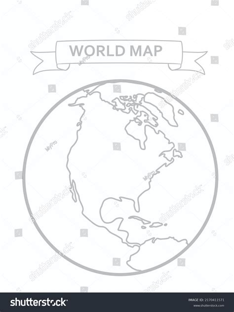World Map Outline Vector 的图像结果
