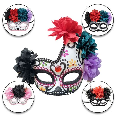 Buy Fem Prom Masks Halloween Party Props Mexican Day Costume Fem ...