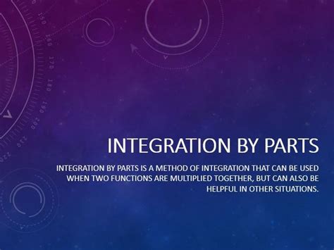 Image result for Integration by Parts Examples