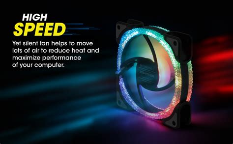 ZEBRONICS PGF200 120mm Premium Gaming Cooling Fans with 43.5CFM Airflow ...