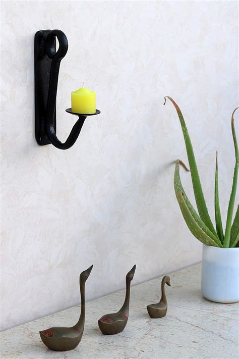Buy Metal Roots Wall Mounted Candle Holder Decorative Metal Forged Art ...