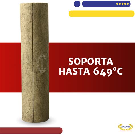 1 1/4" x 1 1/2" Preformado de lana mineral para Tuberías – conscomer