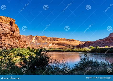 Reflections of Moab stock photo. Image of water, reflection - 259144606