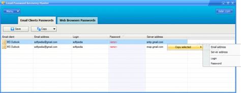 Email Password Recovery Master Program 的图像结果