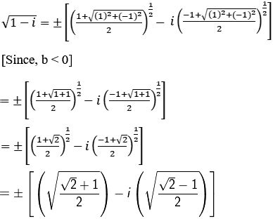 Image result for Square Root of a Complex Number