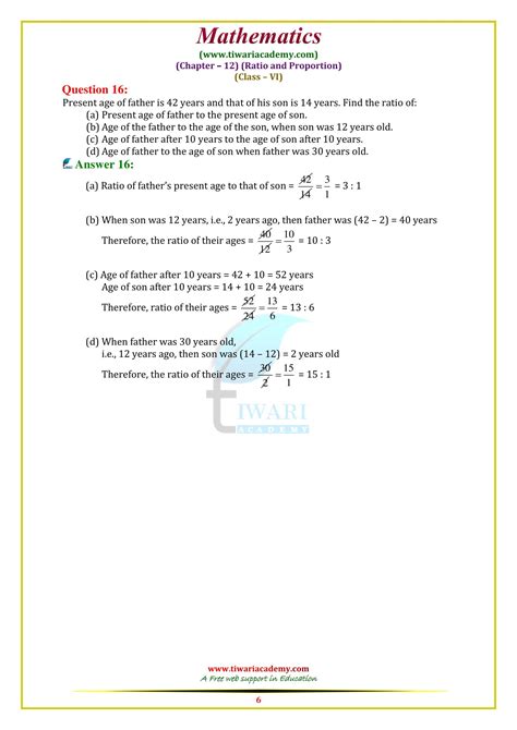Exercise 12.1 Class 6 Math 的图像结果