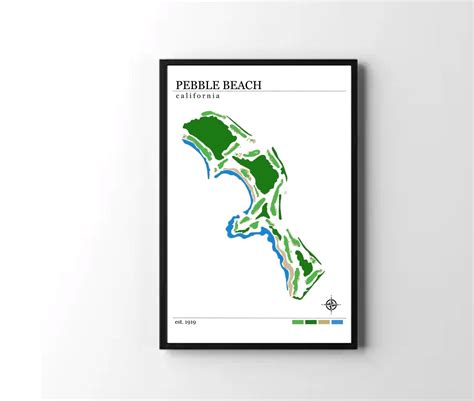 Pebble Beach Golf Course Map 的图像结果