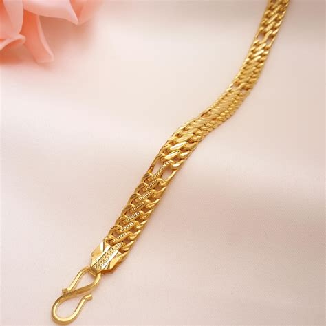 Buy Rey Casual Gold Bracelet for Men 22 KT yellow gold (21 gm ...