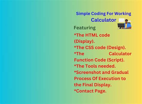 Simple Coding For Working Calculator: For Beginners and All Levels ...