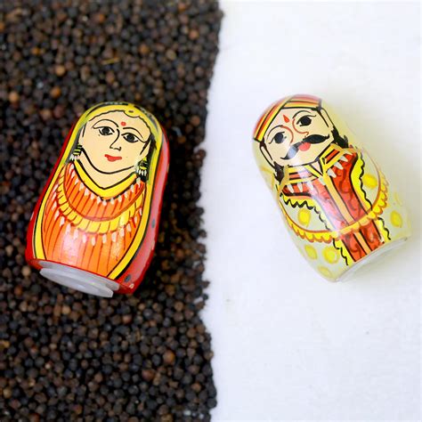 Wooden Salt & Pepper Shaker | Raja Rani | Channapatna Product ...