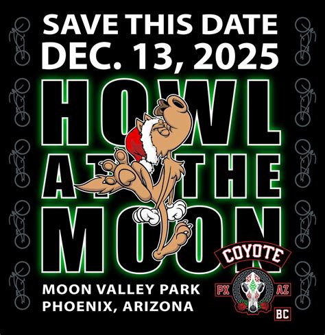 HOWL AT THE MOON BIKE RIDE 2025, Moon Valley Park, Phoenix, 13 December ...
