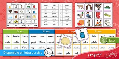 Bingo fonológico para imprimir