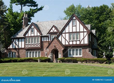 English Tudor Mansion stock photo. Image of house, blue - 15386742