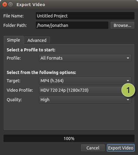 Rezultat imagine pentru OpenShot Export
