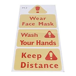 Caution Sticker, Warning Sticker, Easy to Remove for Hospitals ...