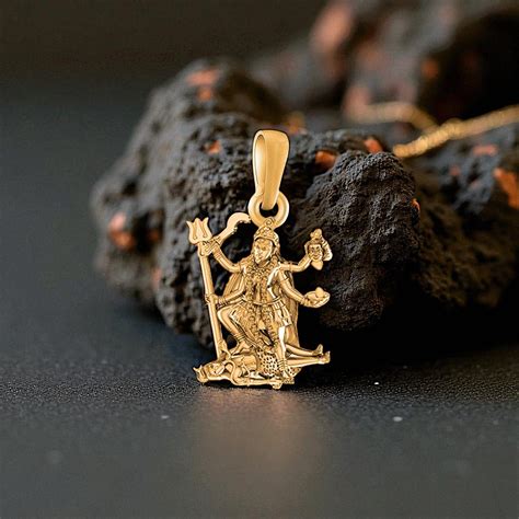 Goddess Kali Maa 22CT Gold Plated Big Size Pendant-PB7249_gold – Akshat ...