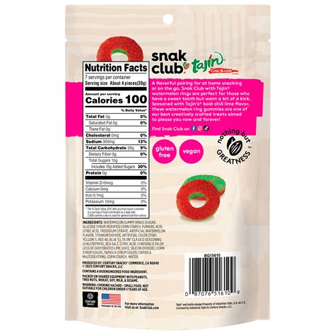 Tajin Watermelon Rings Old - Snak Club