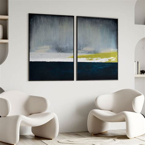 Deep Emergence II: Buy Set of 2 Paintings – Dessine Art