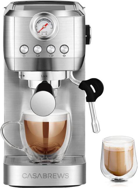 CASABREWS Espresso Machine 20 Bar, Professional Coffee Maker With Steam ...