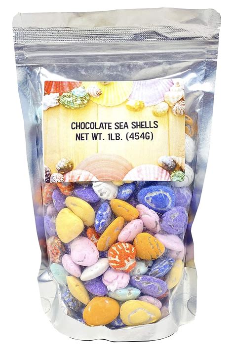 Buy Sunflower Food Company Candy Coated Chocolate Seashells 1 Pound Bag ...
