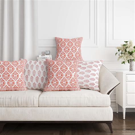 Buy BLOCKS OF INDIA Hand Block Printed Cotton Cushion Cover (16 X 16 ...