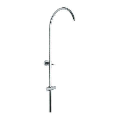 Exposed Shower Pipe Round – Dual Connection for Overhead & Hand Shower