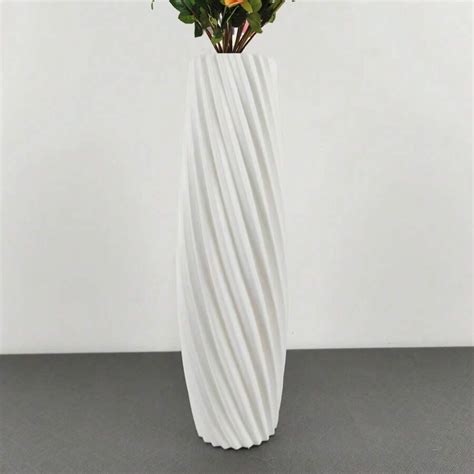 1 pezzo Vaso da fiori in stile moderno in plastica, con texture simile ...