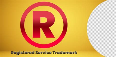 Premium PSD | Registered symbol logo. trade mark sign circle on ...