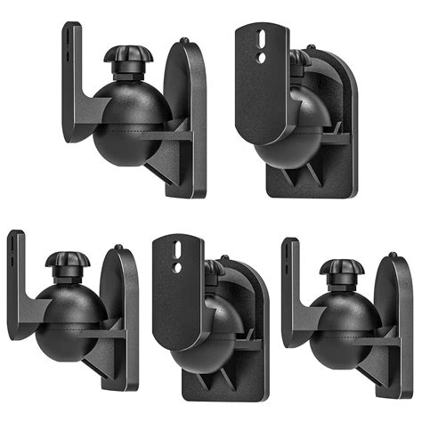 WALI Speaker Wall Mount Brackets Multiple Adjustments for Bookshelf ...