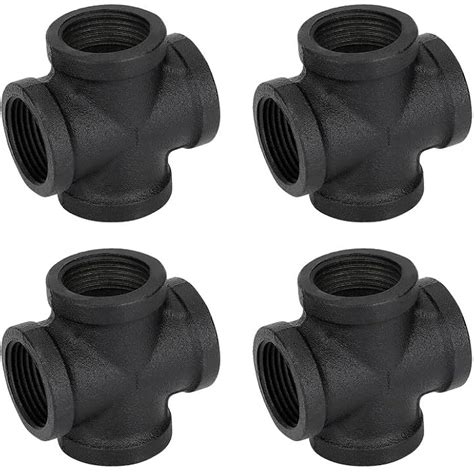 HomeExpert 1 Black Pipe Fittings 4-Way Cross Fitting - Home India | Ubuy