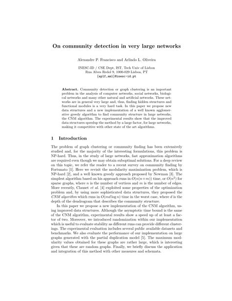 Finding Community Structure in Very Large Networks 的图像结果