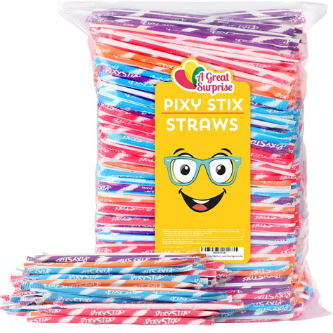 Amazon.com : Pixy Stix Candy Filled Fun Straws - Bulk Candy - 3 Pounds ...
