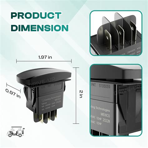 Drive-up 48V Forward Reverse Switch for 1996-Up Club Car India | Ubuy