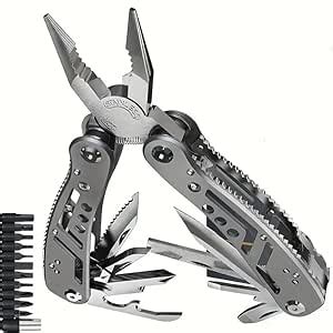 MVM Enterprise Multitool Pliers, 24-In-1 Heavy Duty Survival Multi-Tool ...