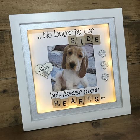 LED “ no longer by our side “ pet memorial frame | Crafty Monkey ...