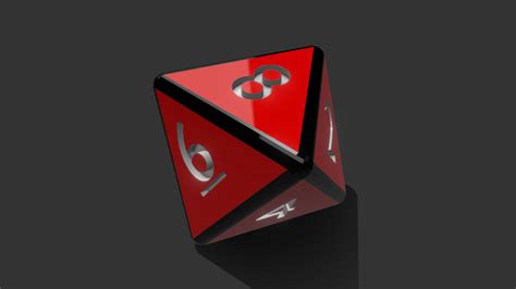 Eight-sided dice (d8) - Buy Royalty Free 3D model by Mike Shepherd ...