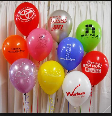 Printed Balloons - Balloon print service for corporate Trader ...