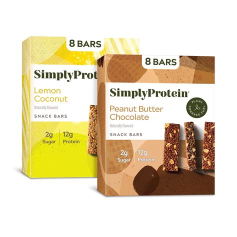 Buy Simply ProteinLemon Coconut and Peanut Butter Chocolate Protein Bar ...