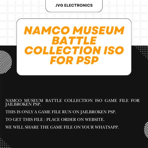 Download Namco Museum Battle Collection ISO File For PSP