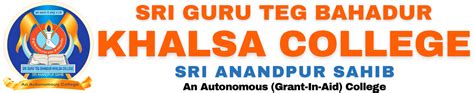 SRI GURU TEG BAHADUR KHALSA COLLEGE