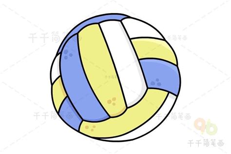 排球简笔画 的图像结果