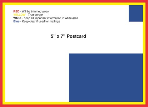 5X7 Postcard Template Usps