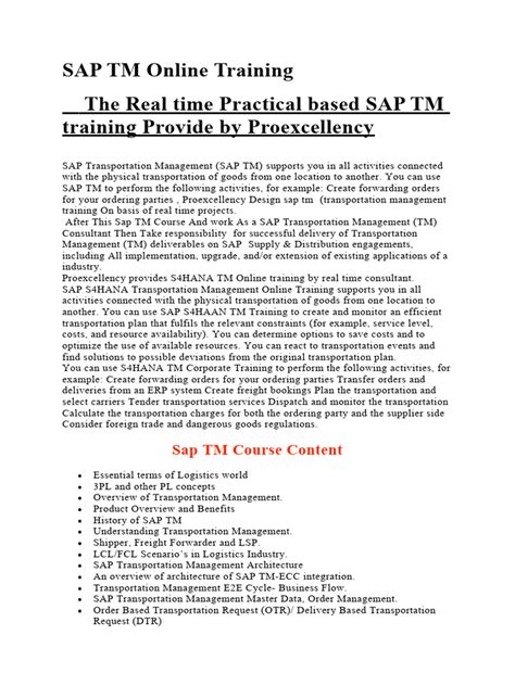 Image result for SAP TM Tutorial