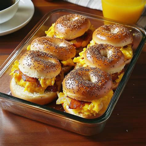 The Best Bagel Breakfast Sliders Recipe for Morning Joy - Pro of ...