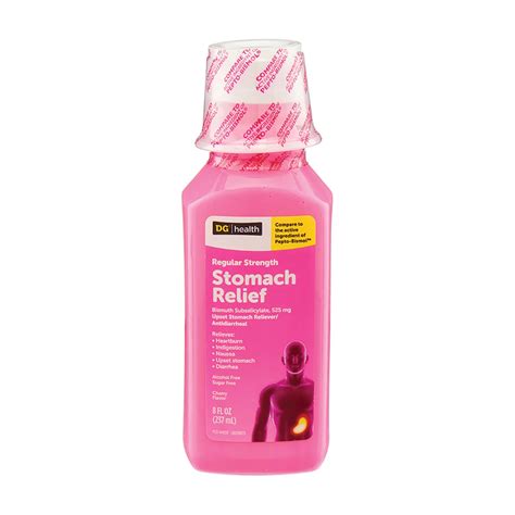 Buy DG Health Stomach Relief Liquid, Cherry Flavor, 8 fl oz from Dollar ...