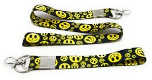 Key Era Smiley Id Card Holder Satin Fabric Keychain Mini And Long ...